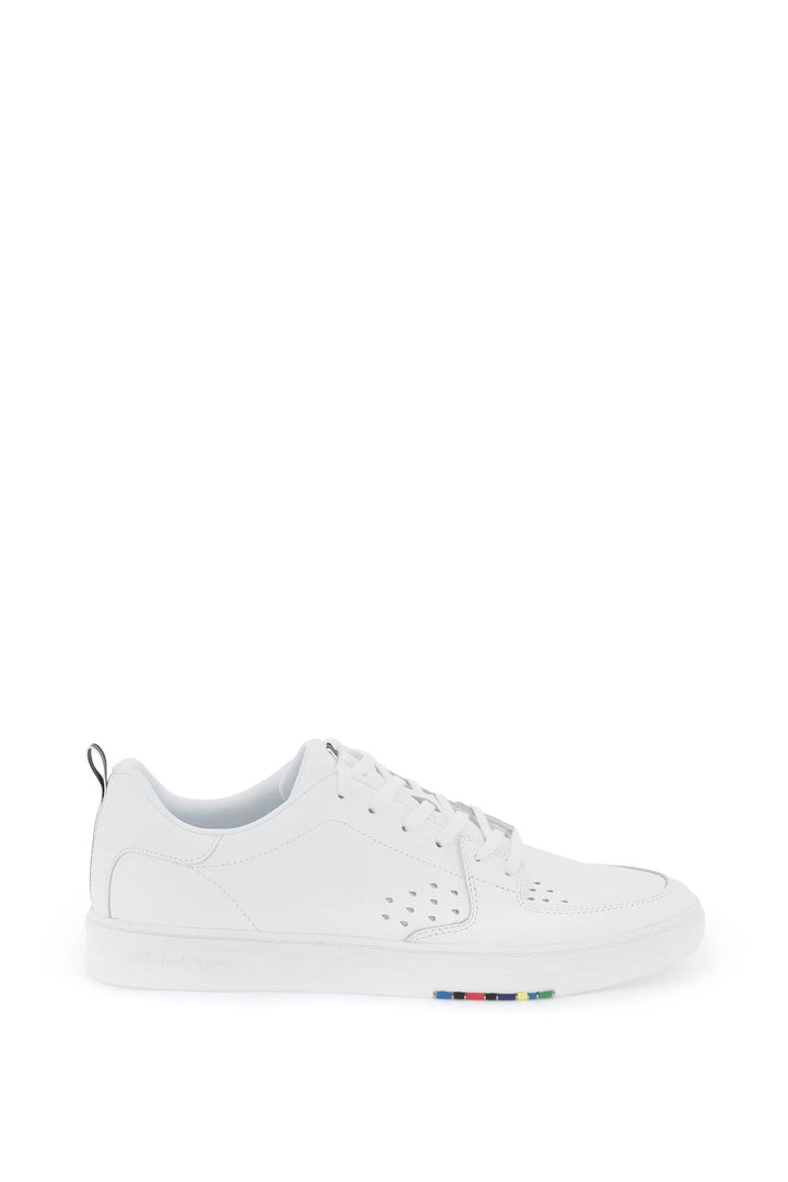 Ps Paul Smith Premium Leather Cosmo Sneakers In   Bianco