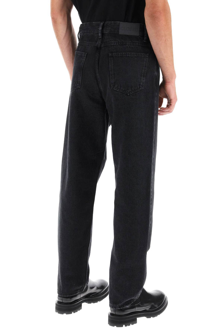 Closed Regular Fit Jeans With Tapered Leg   Nero