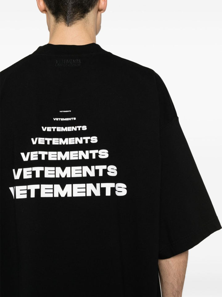 Vetements T Shirts And Polos Black