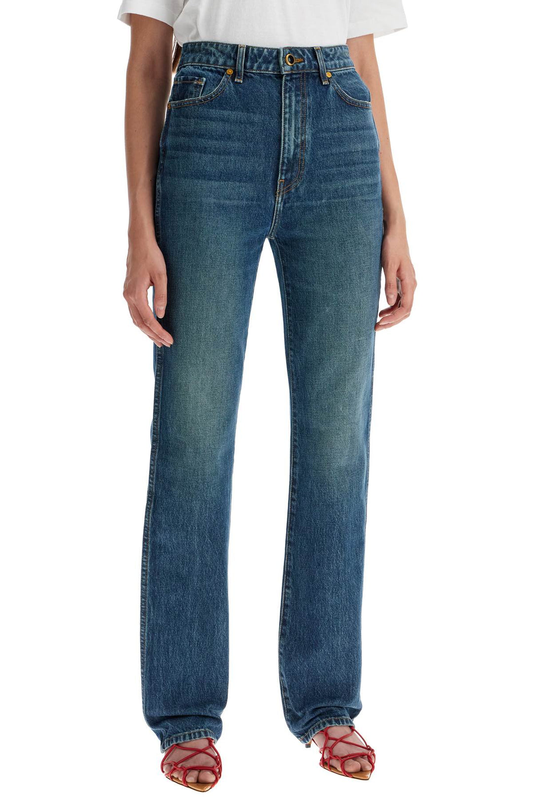 Khaite Slim Fit Danielle Jeans   Blue