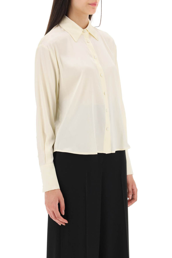 Mvp Wardrobe 'Sunset Boulevard' Satin Shirt   Bianco