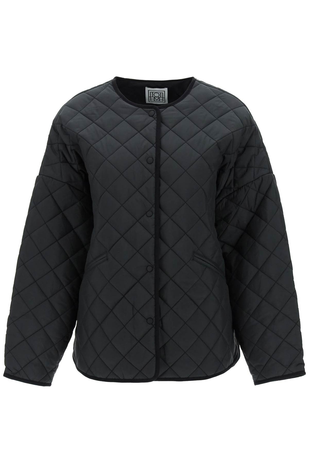 Toteme Quilted Boxy Jacket   Nero