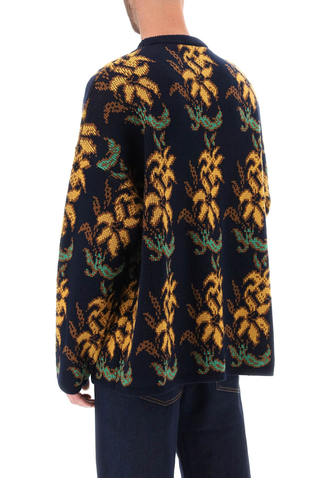 Etro Sweater With Floral Pattern   Blu
