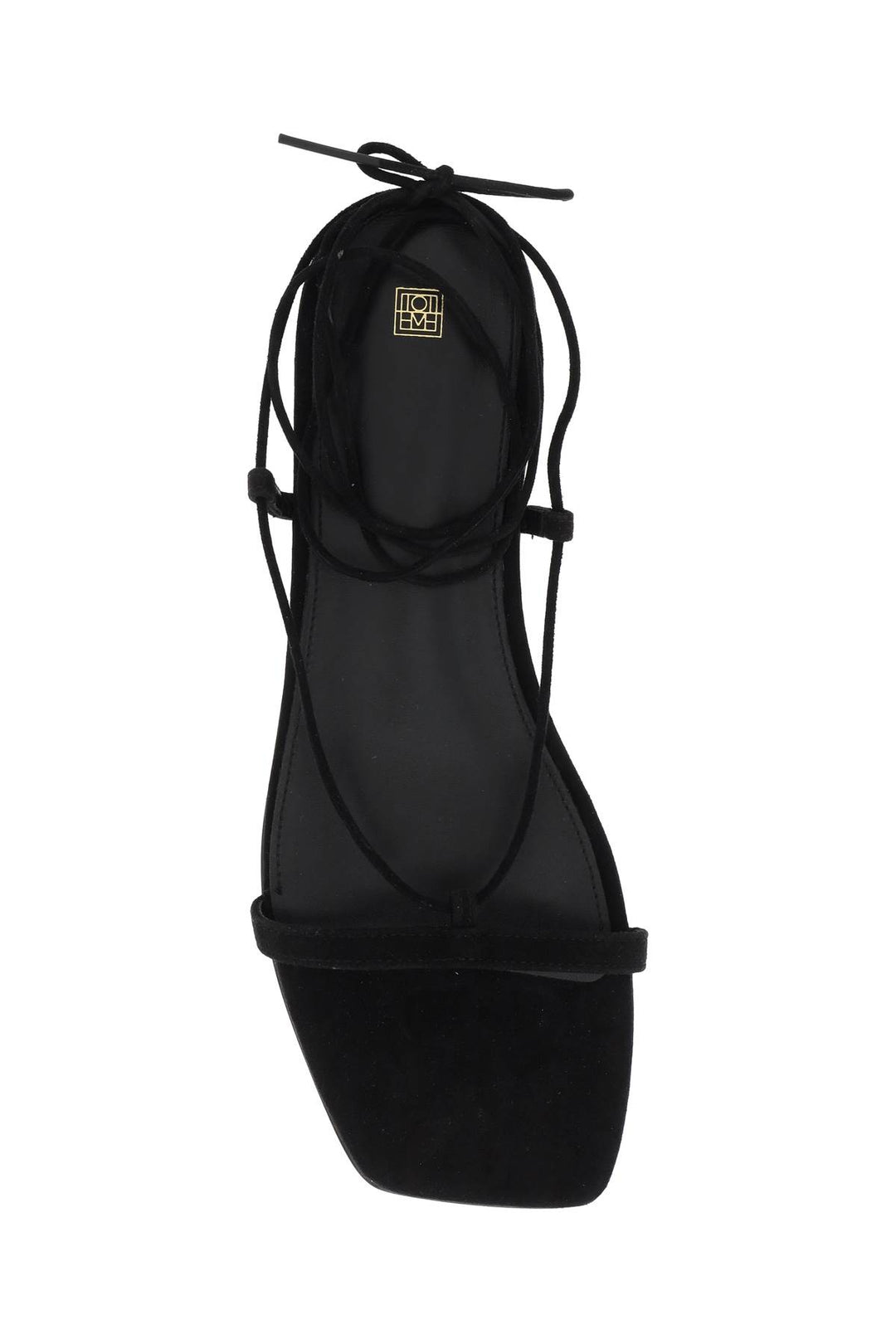 Toteme Suede Sandals For Women   Black