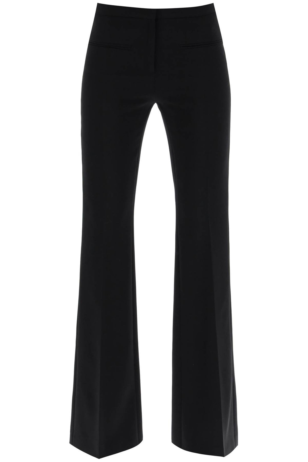 Courreges Tailored Bootcut Pants In Technical Jersey   Nero
