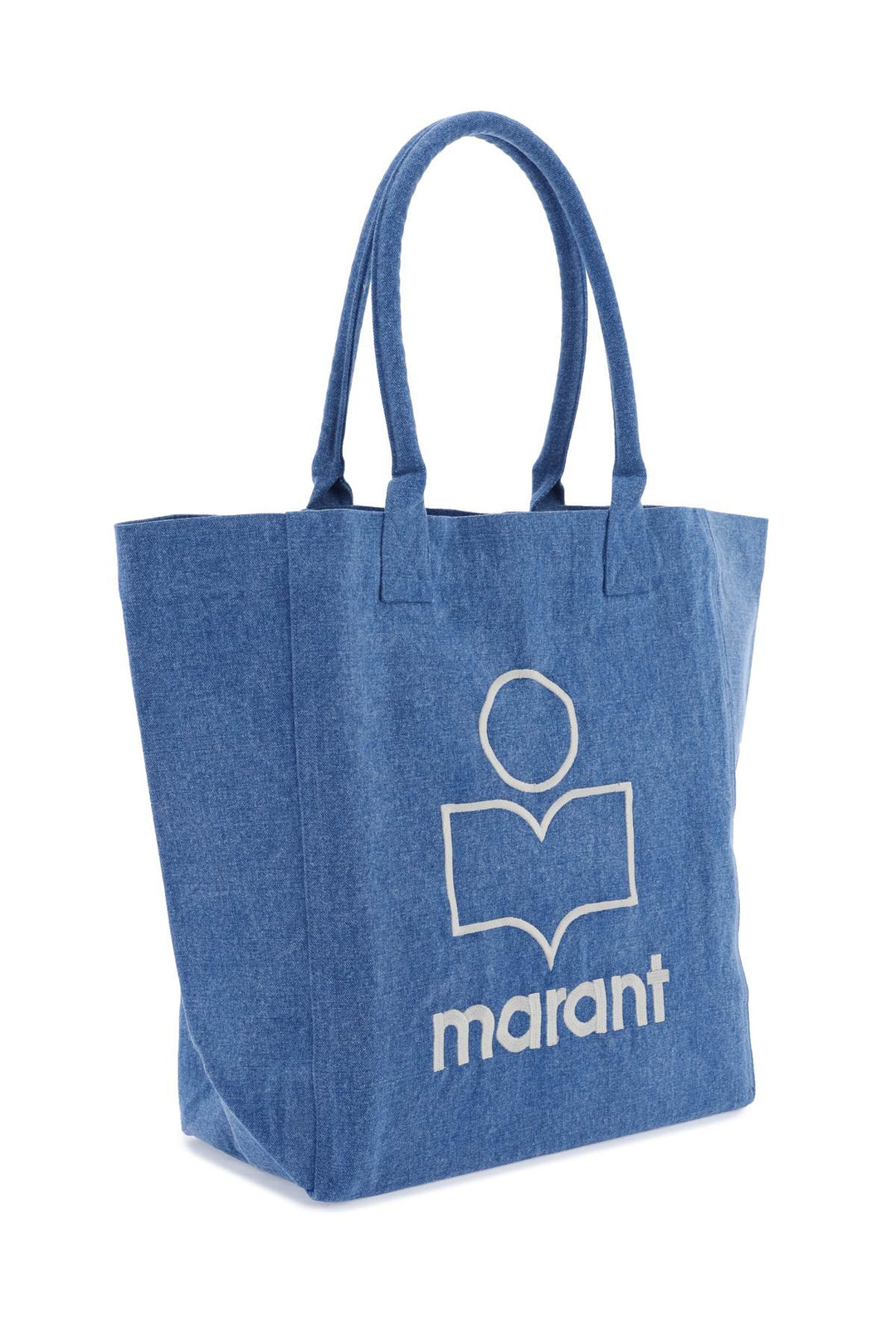 Isabel Marant Logo Yenky Tote Bag   Blue