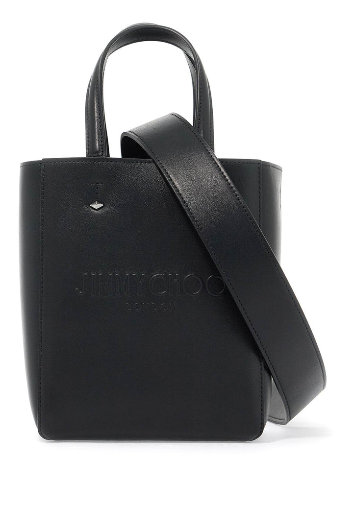 Jimmy Choo Smooth Leather Lenny N/S Tote Bag.   Black