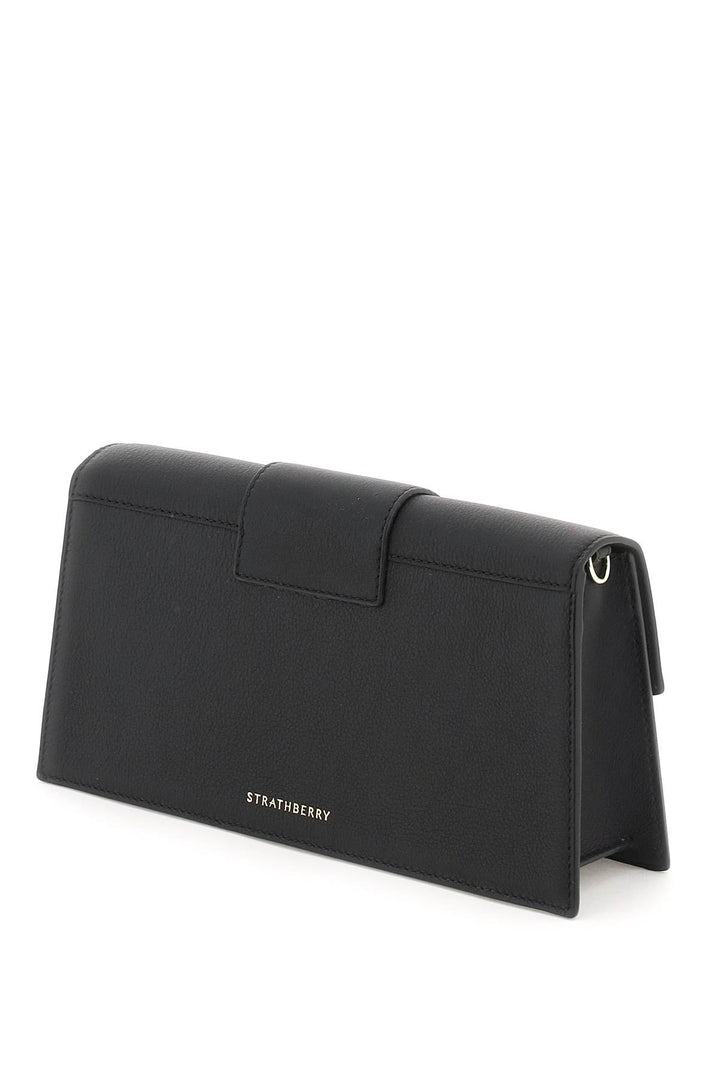Strathberry 'Mini Crescent' Leather Bag   Nero