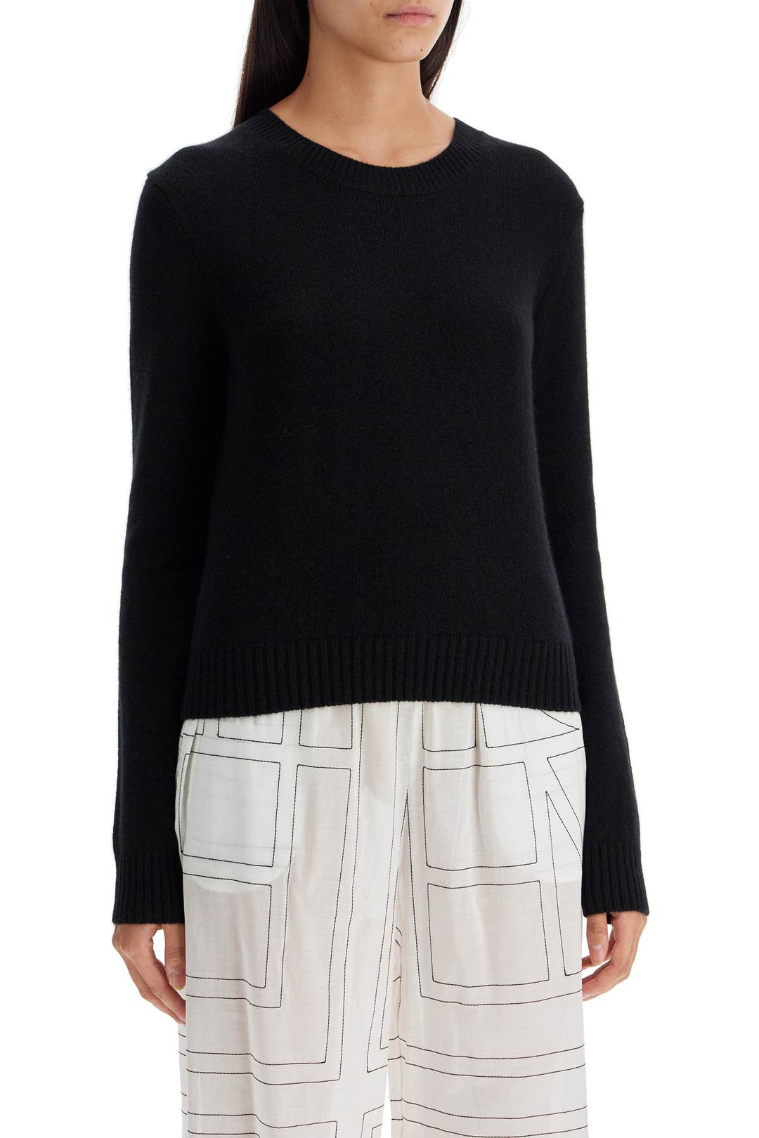 Lisa Yang Cashmere Mable Pullover   Black