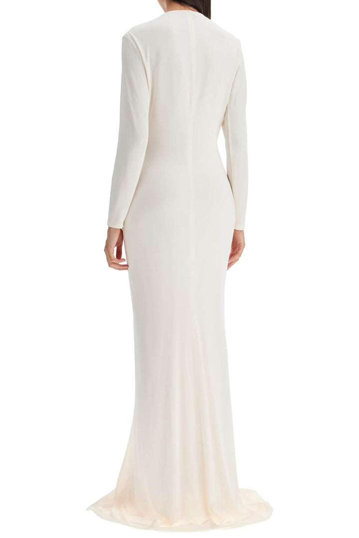Tom Ford Long Stretch Jersey Evening Dress   Neutral