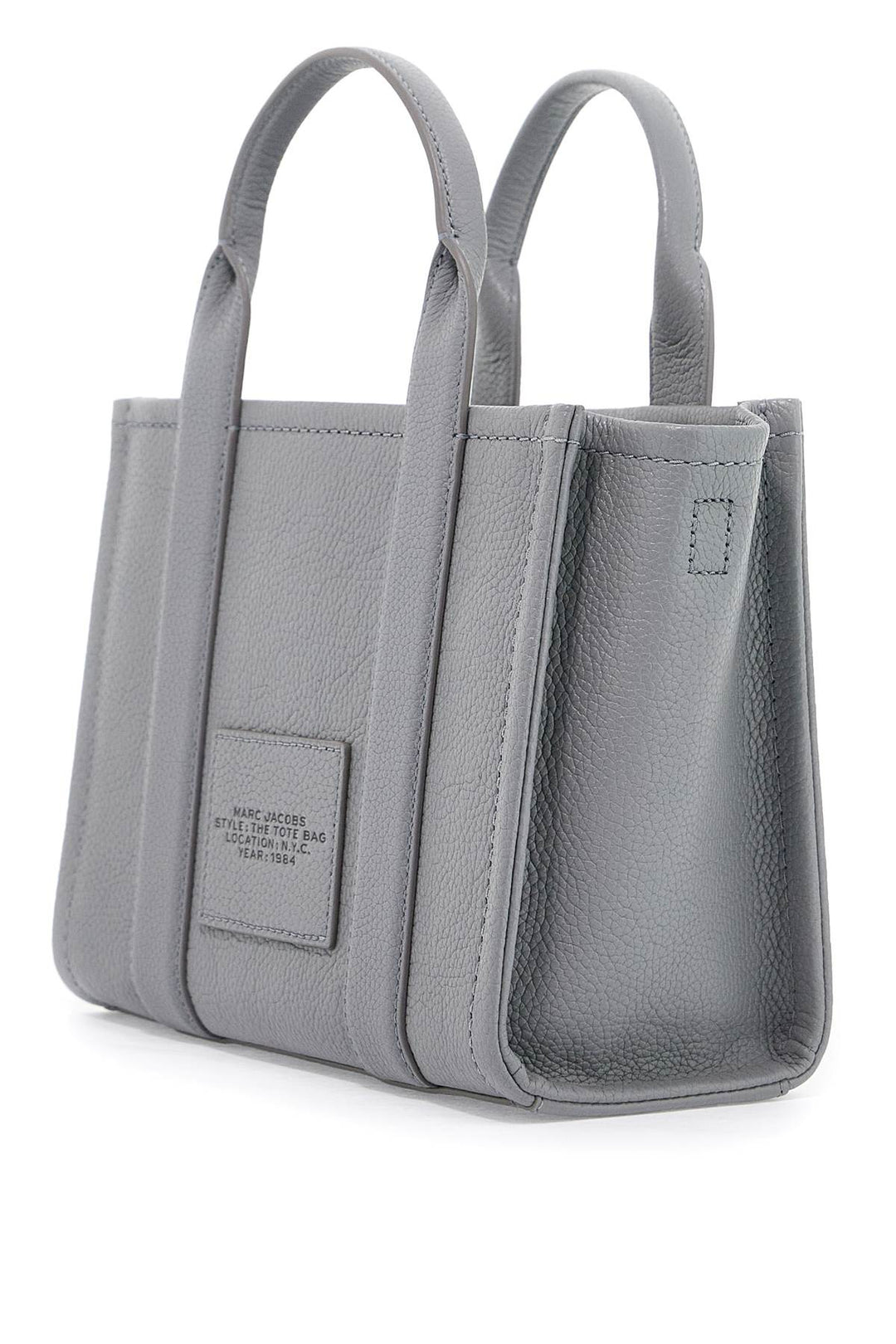 Marc Jacobs The Leather Small Tote Bag   Grey