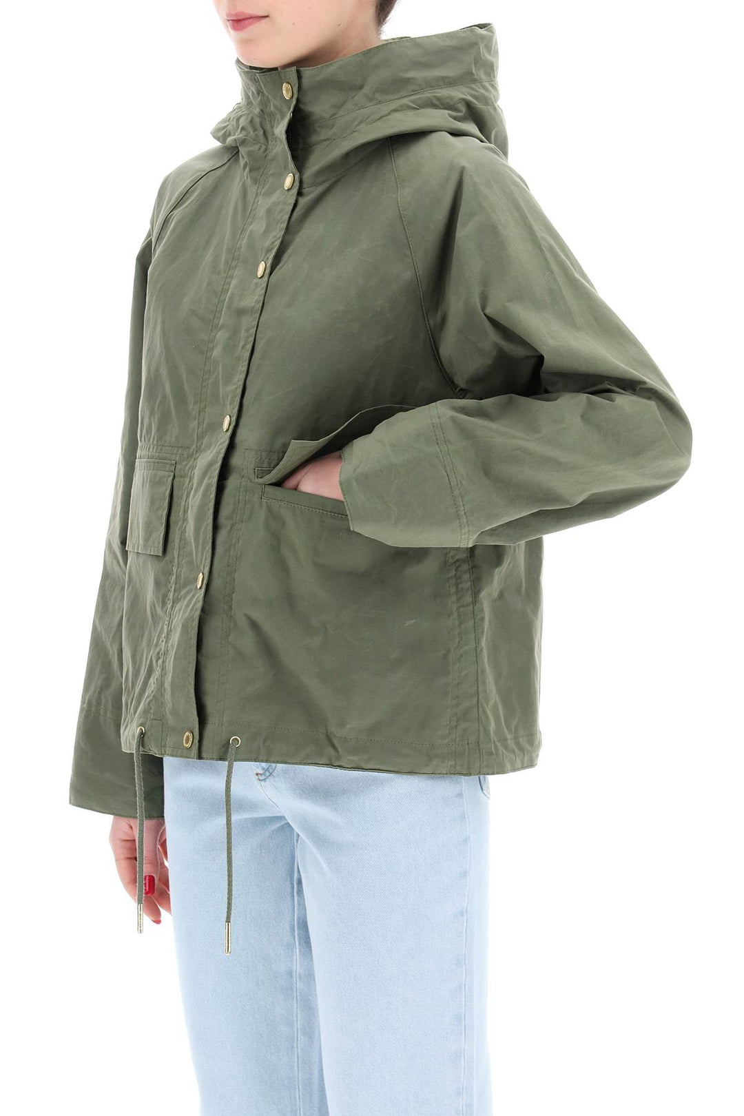 Barbour Nith Hooded Jacket With   Verde