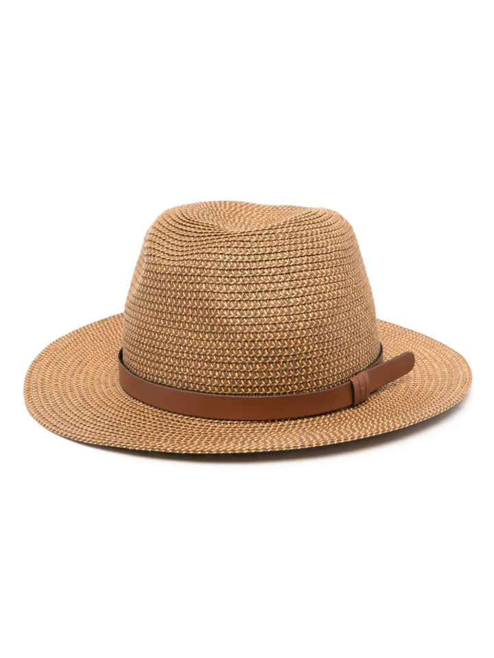 Emporio Armani Hats Leather Brown