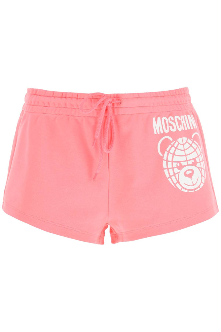 Moschino Sporty Shorts With Teddy Print   Rosa
