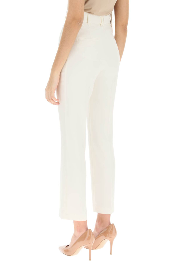 Hebe Studio 'Loulou' Cady Trousers   Bianco