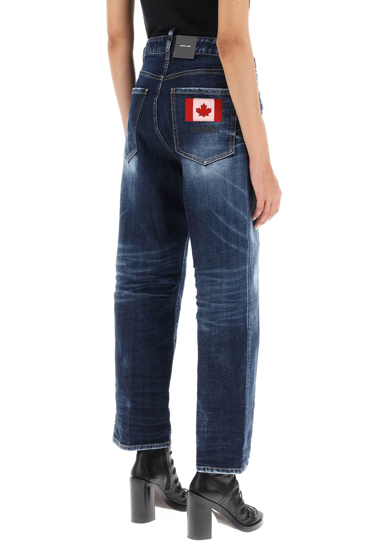Dsquared2 'Boston' Cropped Jeans   Blue