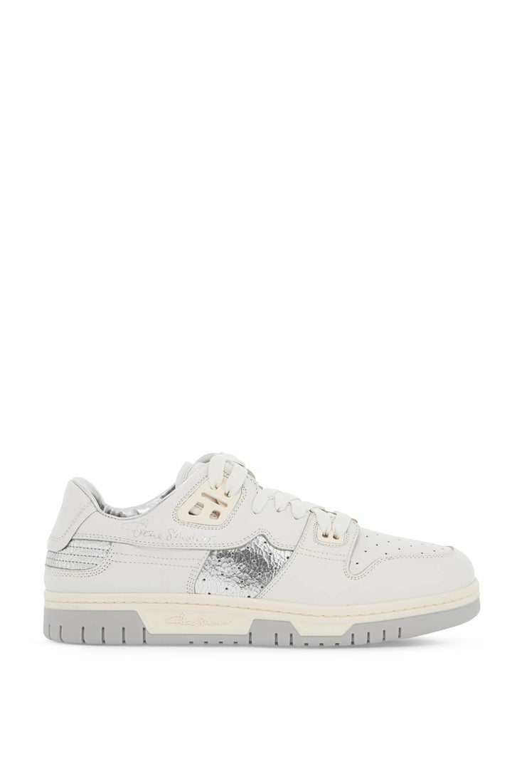 Acne Studios Low Top Sneakers With Laminated Details   White