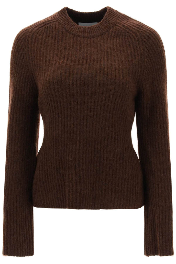 Loulou Studio 'Kota' Cashmere Sweater With Bell Sleeves   Marrone