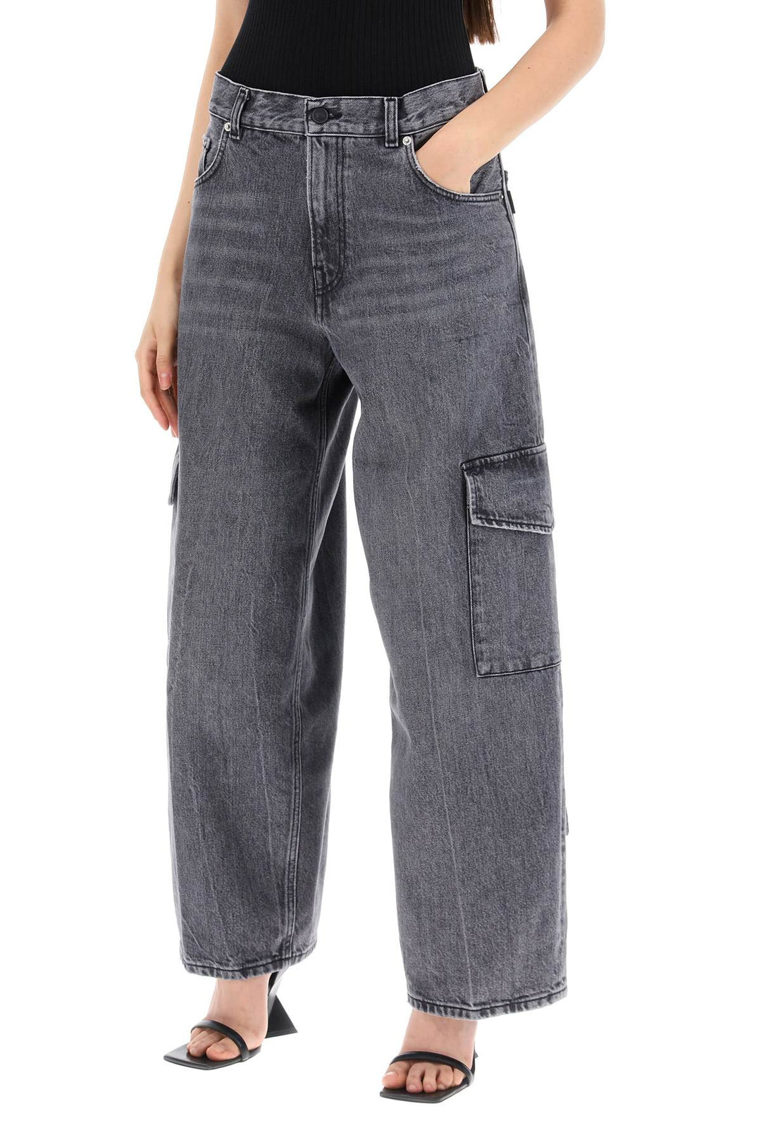 Haikure Bethany Cargo Jeans   Grey