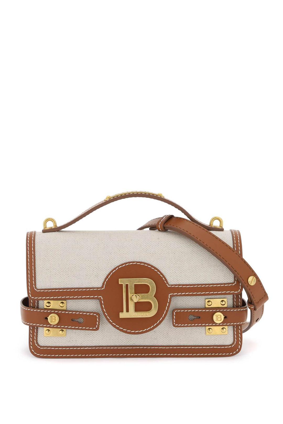 Balmain B Buzz 24 Handbag   Marrone