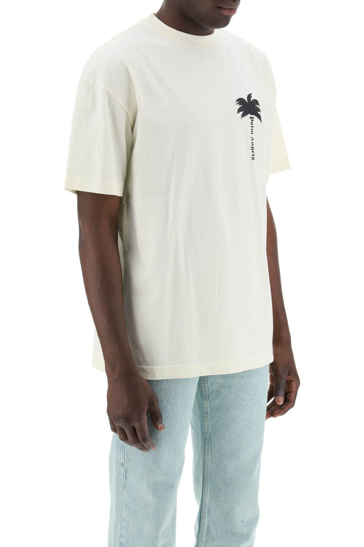 Palm Angels Palm Tree Graphic T   Yellow
