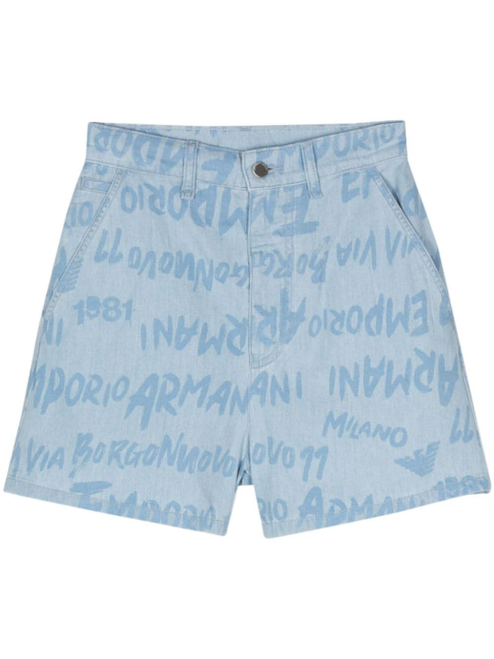 Emporio Armani Shorts Clear Blue