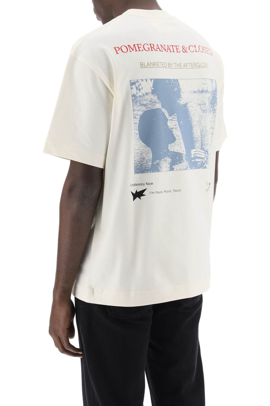 Closed T Shirt With Graphic Print   Bianco