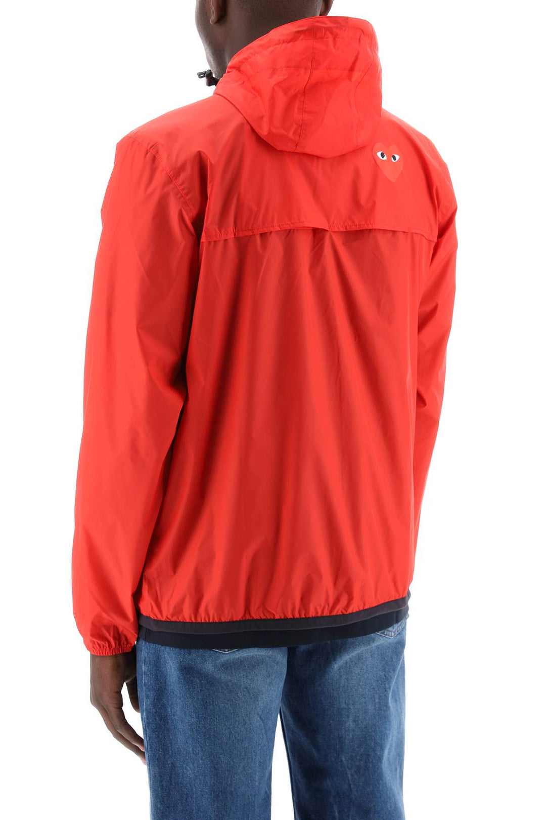 Comme Des Garcons Play Comme Des Garçons Play X K Way Ripstop Jacket   Red
