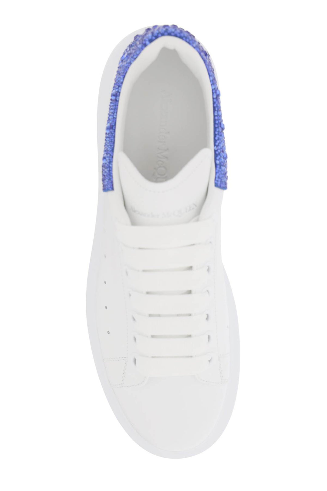 Alexander Mcqueen 'Oversize' Sneakers With Crystals   White