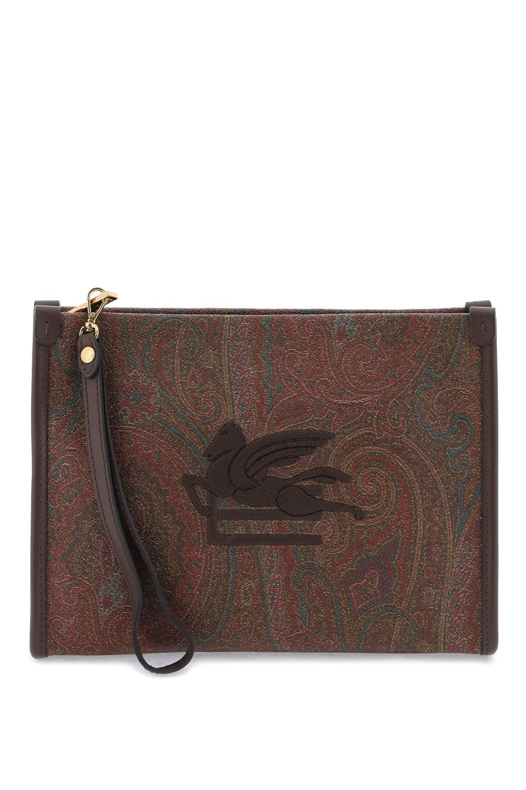 Etro Paisley Pouch With Embroidery   Rosso