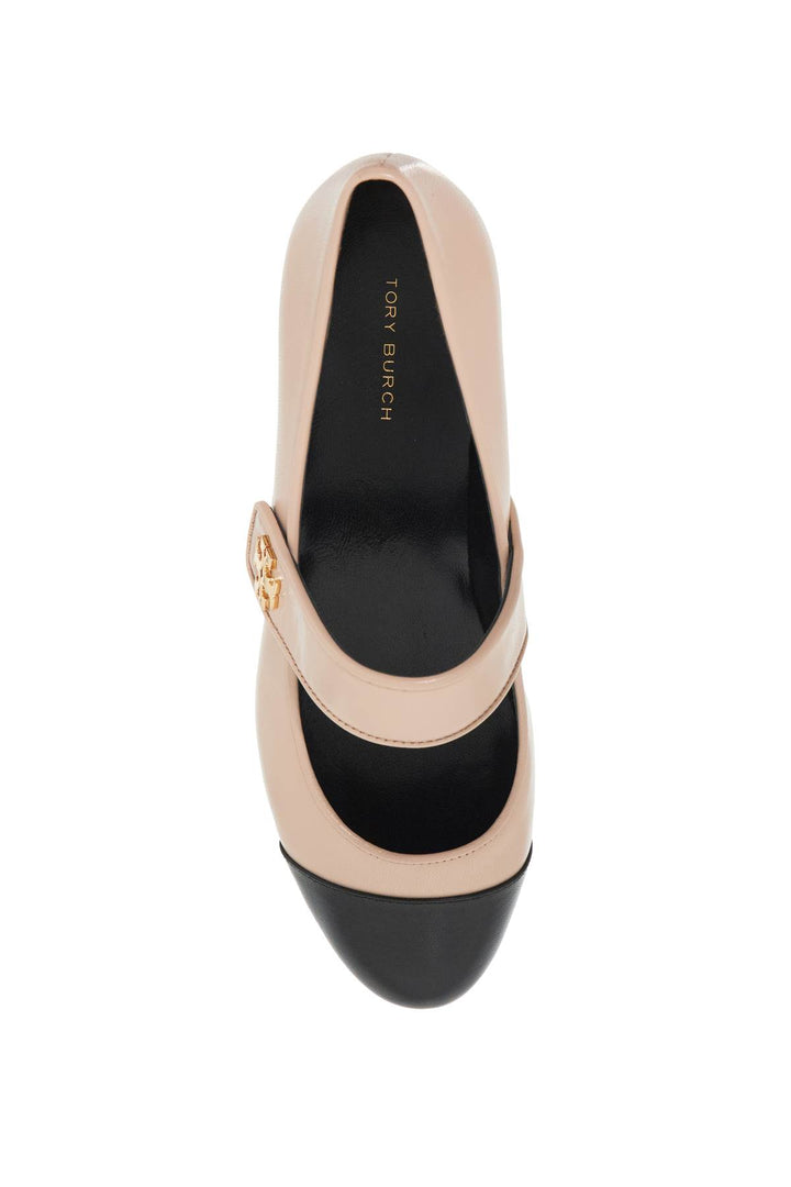 Tory Burch Replace With Double Quotemary Jane With Contrasting Toe Capreplace With Double Quote   Pink