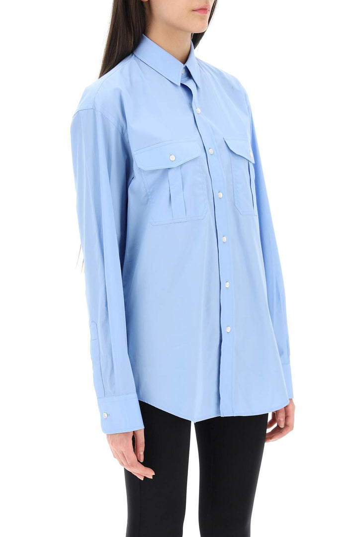 Wardrobe.Nyc Oversized Shirt   Blu