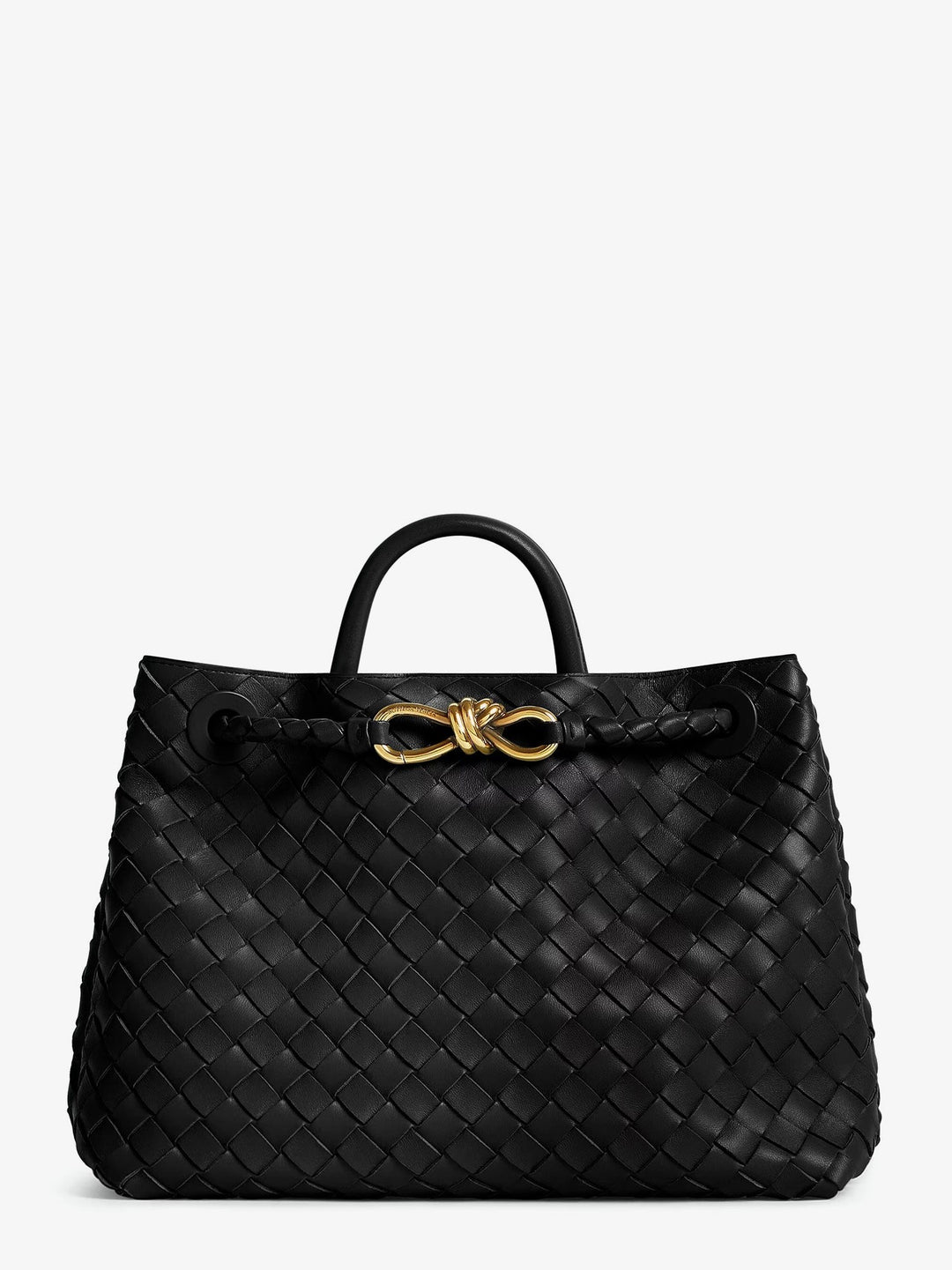 Andiamo leathwer shoulder bag with Intrecciato motif