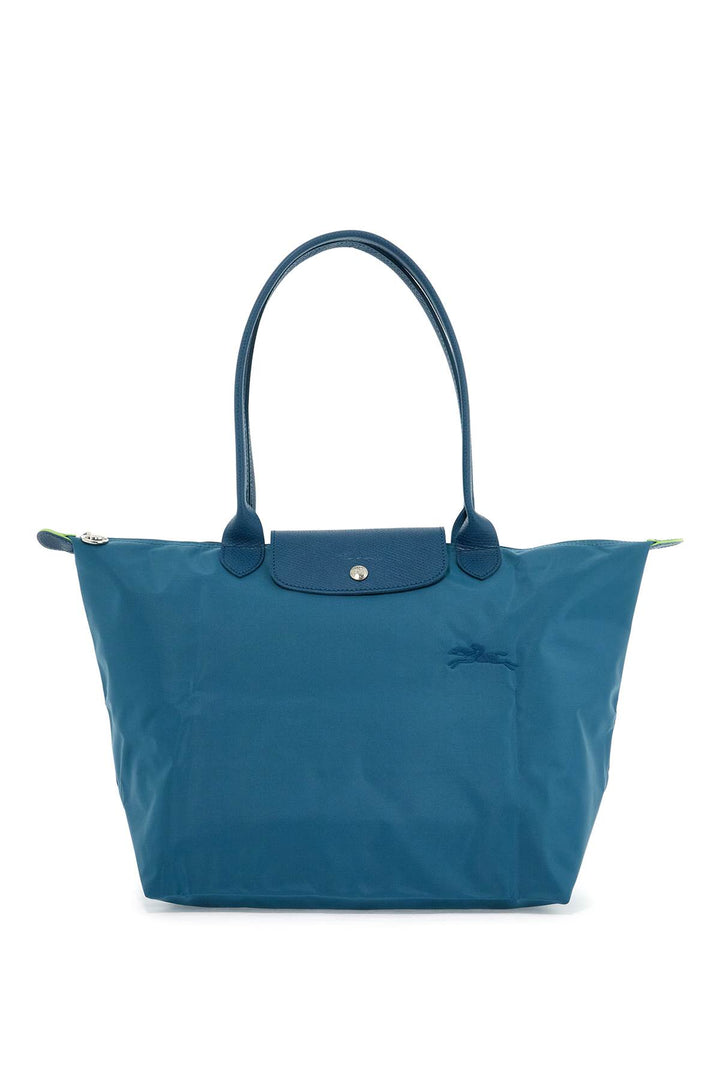 Longchamp Le Pliage Green L Tote Bag   Blue