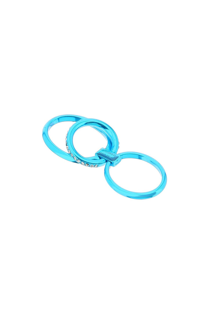 Panconesi Solar Crystal Ring   Blu