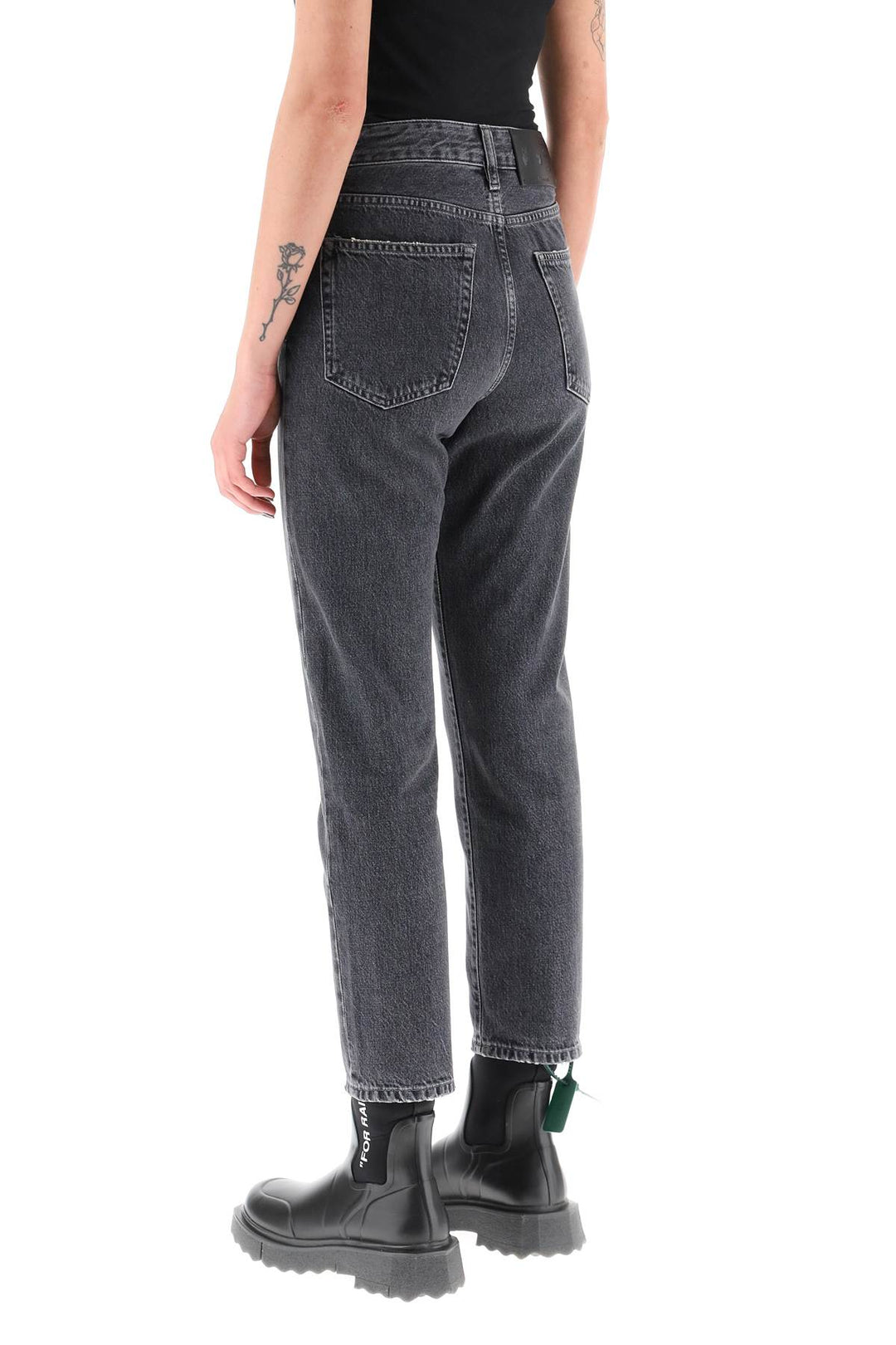 Off White Corporate Straight Jeans   Grey