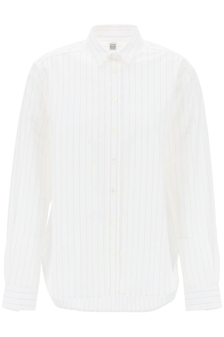 Toteme Striped Signature Dress Shirt   White