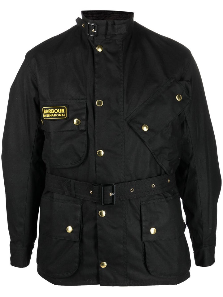 Barbour International Coats Black