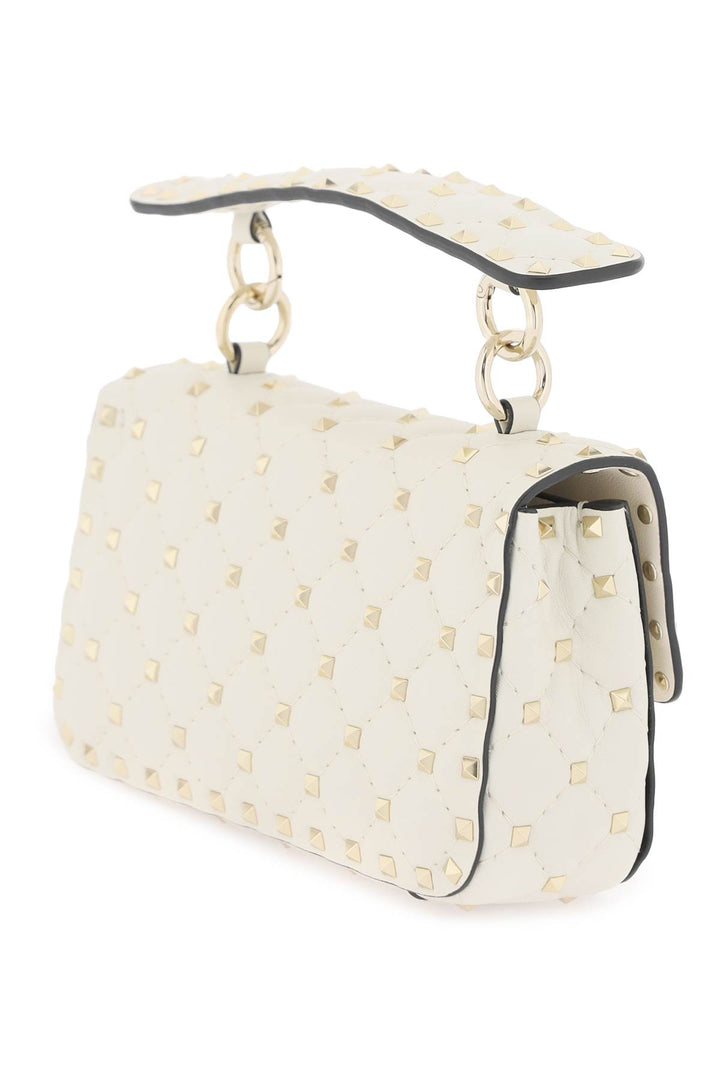 Valentino Garavani Rockstud Spike Small Handbag   White