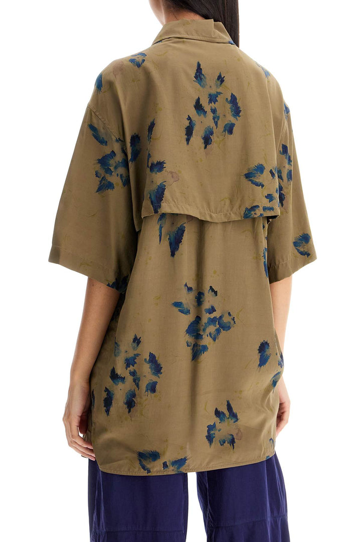 Lemaire Oversized Floral Shirt   Khaki