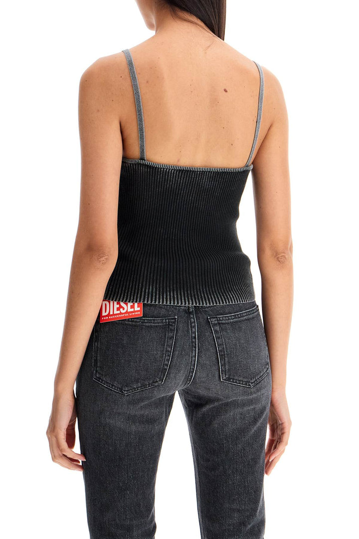 Diesel Top With Faded Effect   Black