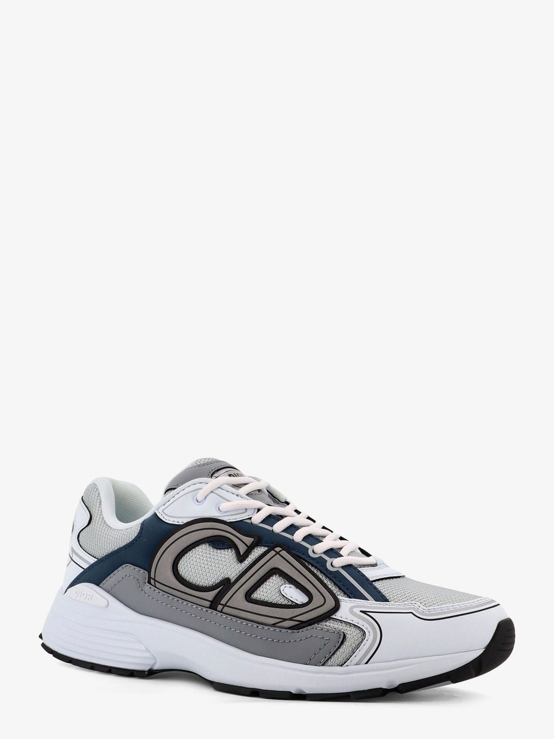 B30 Count low-top leather and mesh sneakers