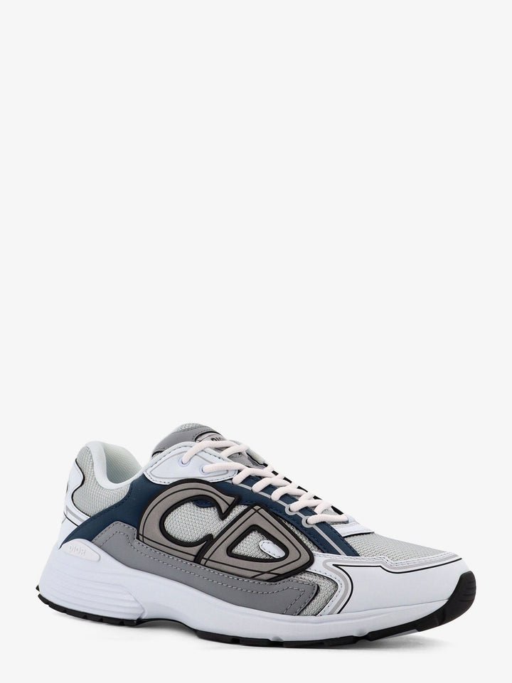 B30 Count low-top leather and mesh sneakers