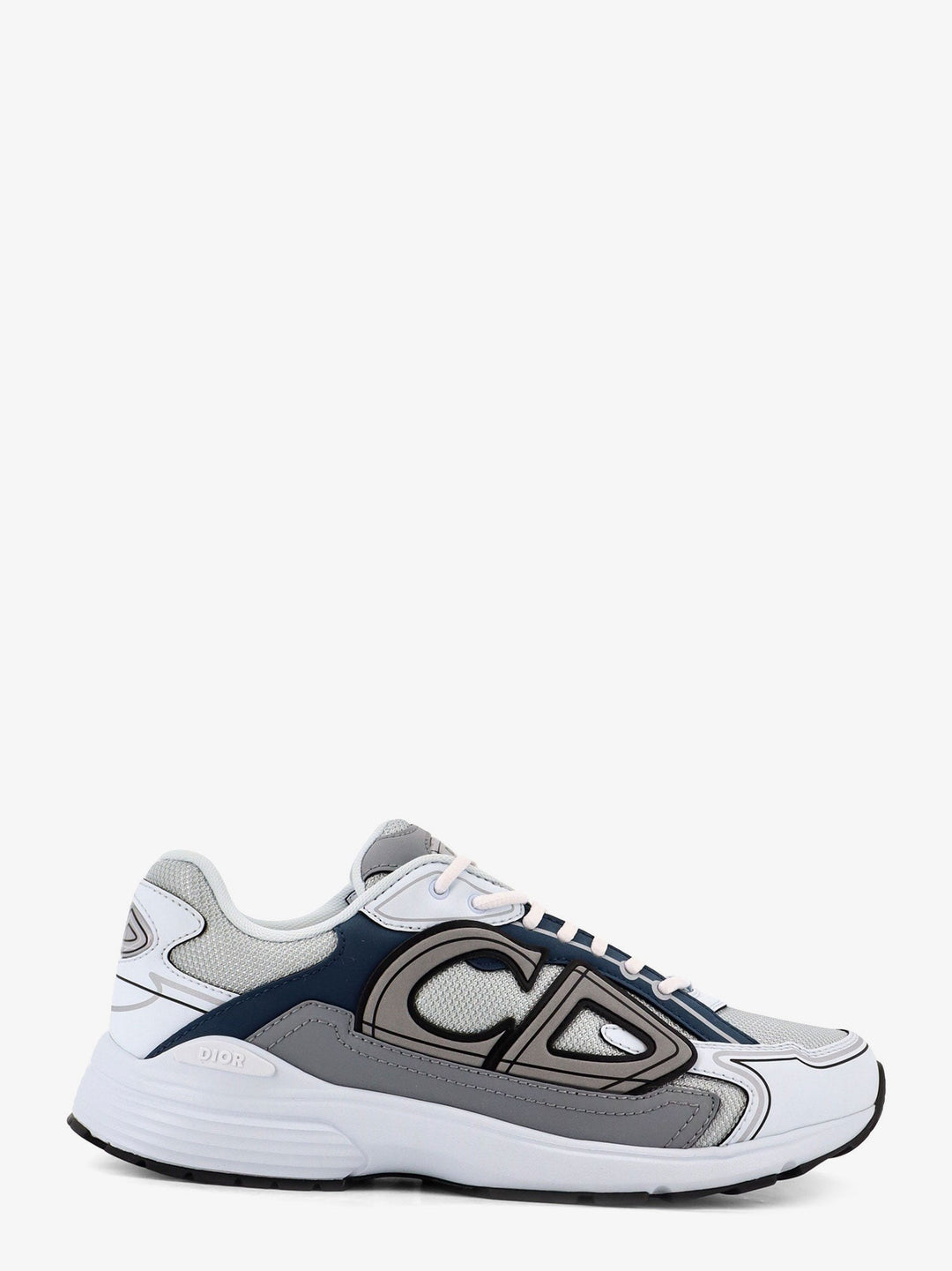 B30 Count low-top leather and mesh sneakers