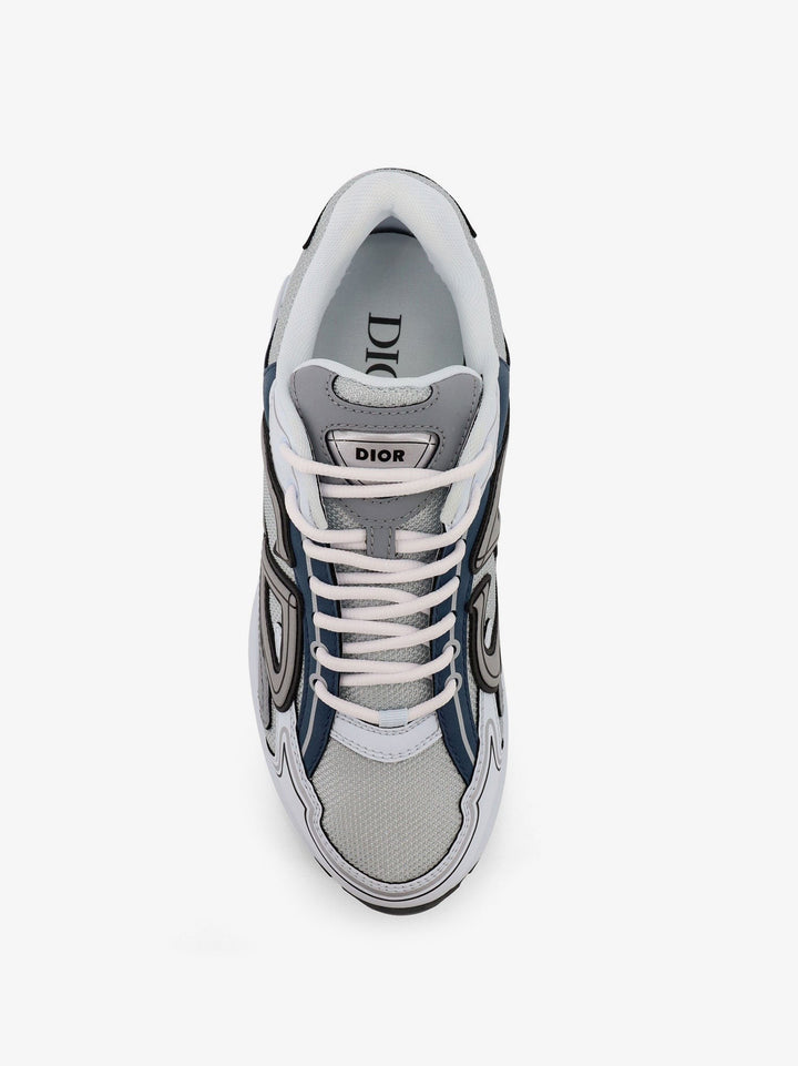 B30 Count low-top leather and mesh sneakers