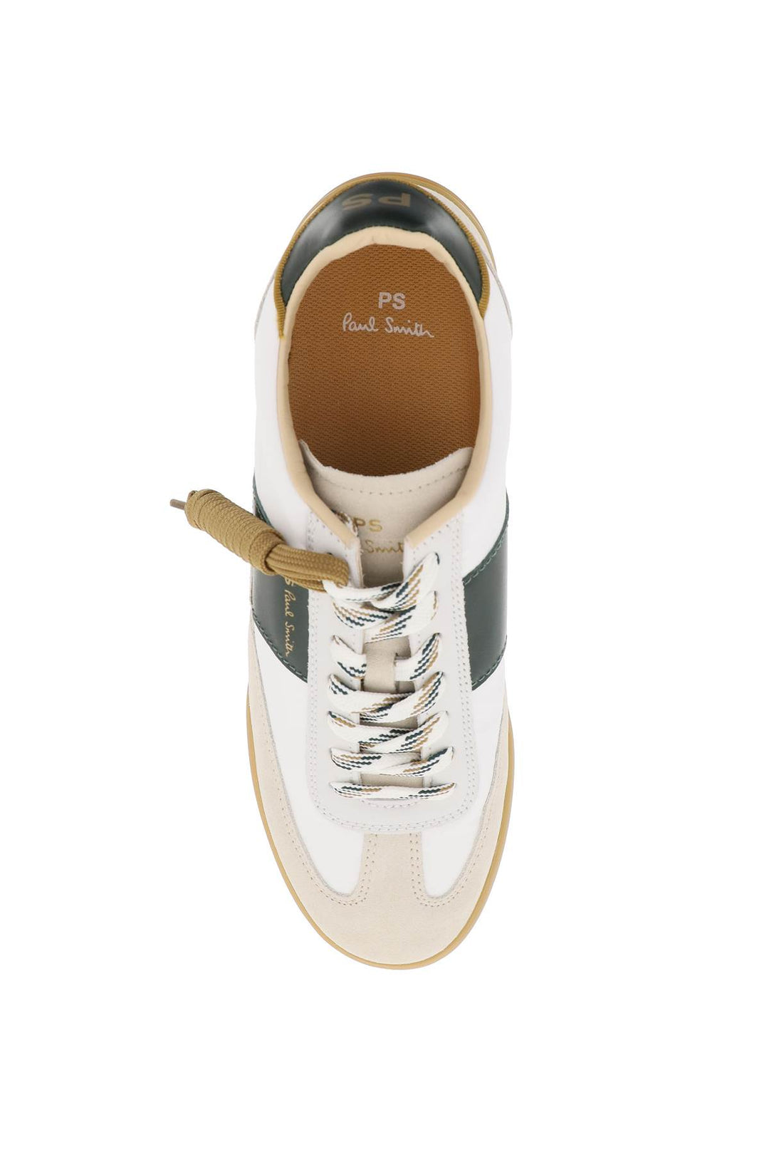 Ps Paul Smith Leather And Nylon Dover Sneakers In   White