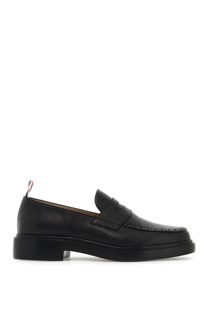 Thom Browne Jam Leather Loafers With   Black