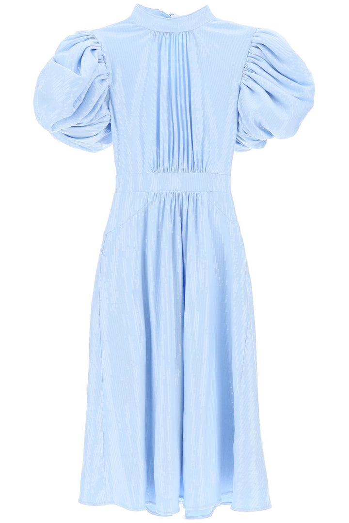 Rotate Midi Sequin Dress With Balloon Sleeves   Light Blue