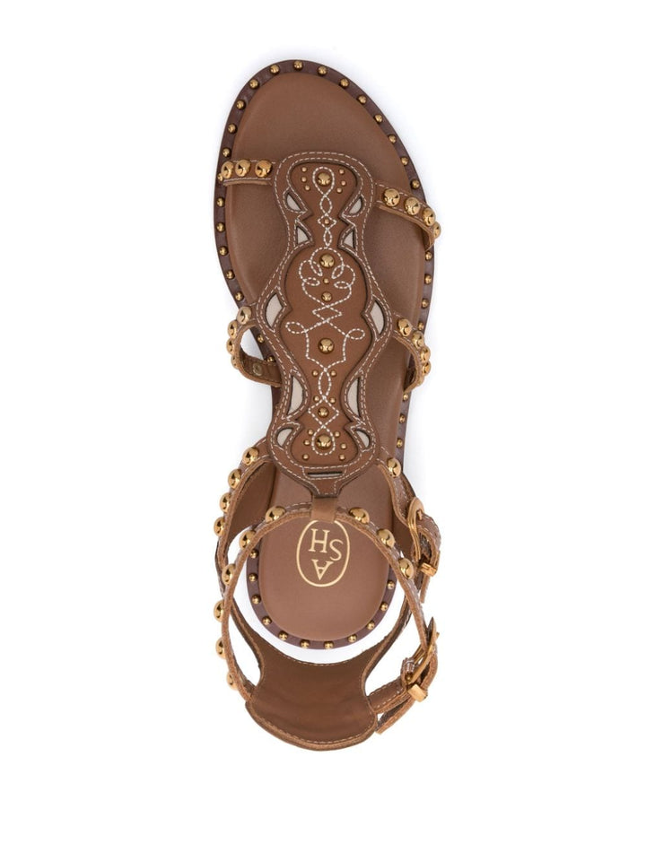 Ash Sandals Leather Brown