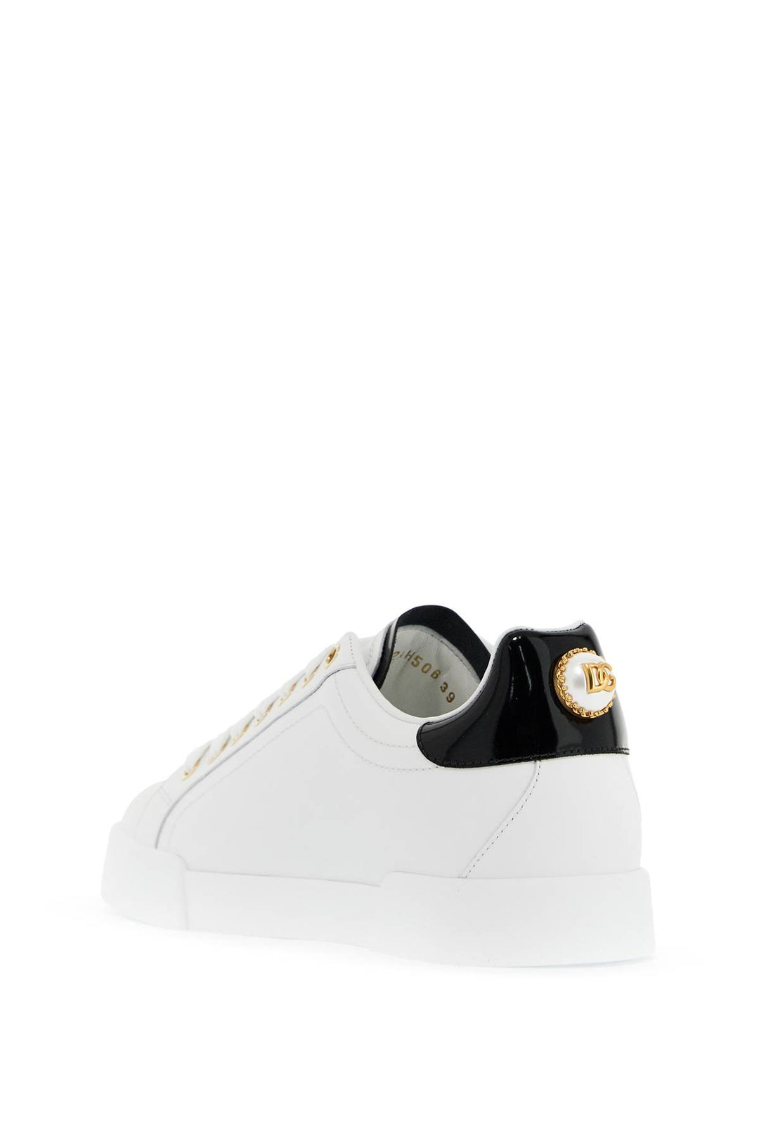 Dolce & Gabbana Portofino Sneakers With Pearl   White